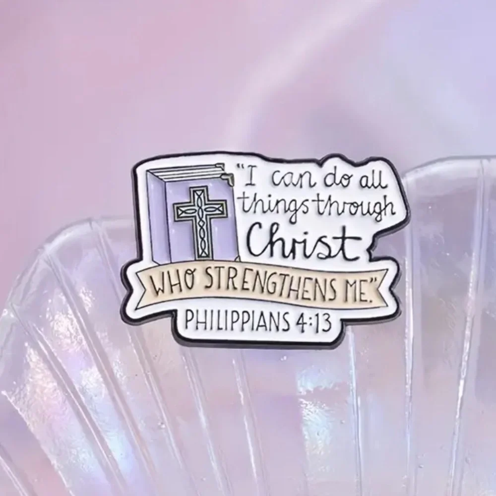 3/$25 “I Can Do All Things Through Christ…” Unisex Pin Badge Brooch